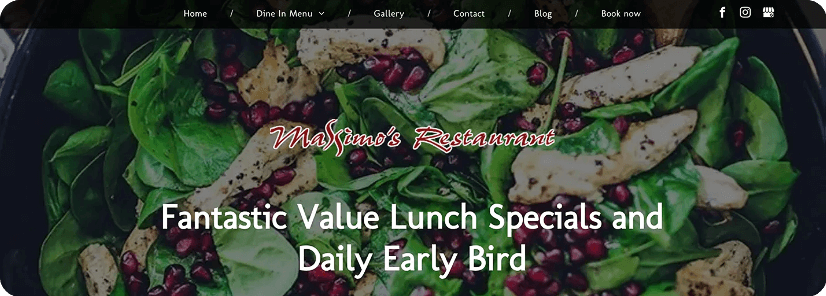 Massimo's Restaurants Website