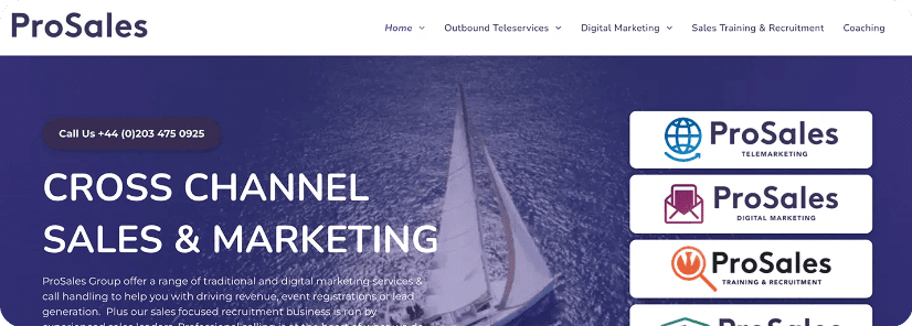 PRO Sales Group Website